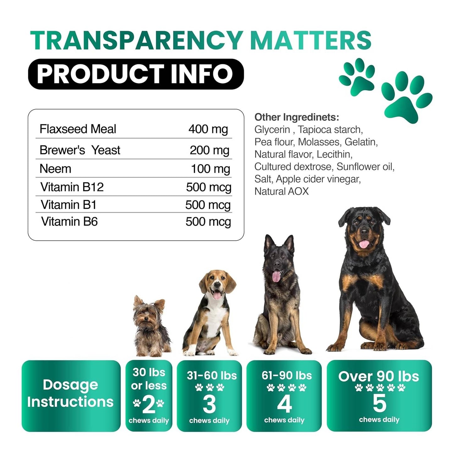 FurShield™ Natural Flea And Tick Defense Chews