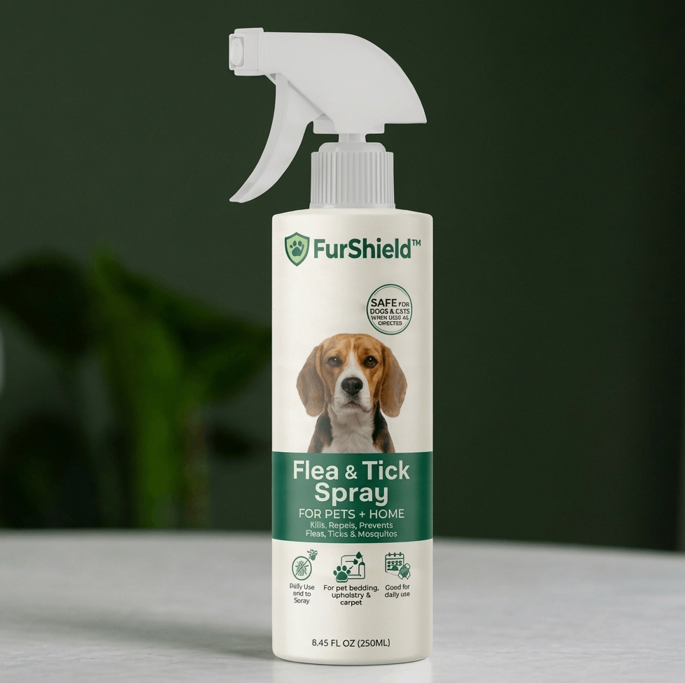 FurShield™ Natural Flea And Tick Defense Spray